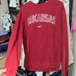 Nike Red Arkansas Crewneck